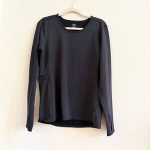 Hot Chillys‎ Mens XL Black Long Sleeve Base Layer Top Performance Thumbholes